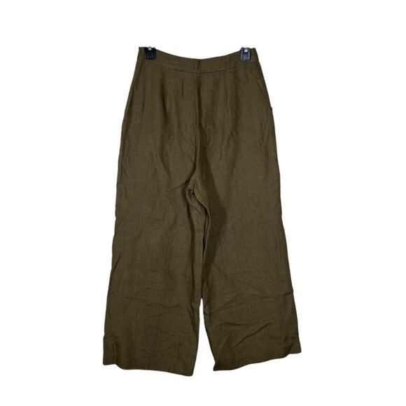 Vetta 100% Linen Wide Leg Pant Size 4 - Picture 3 of 9